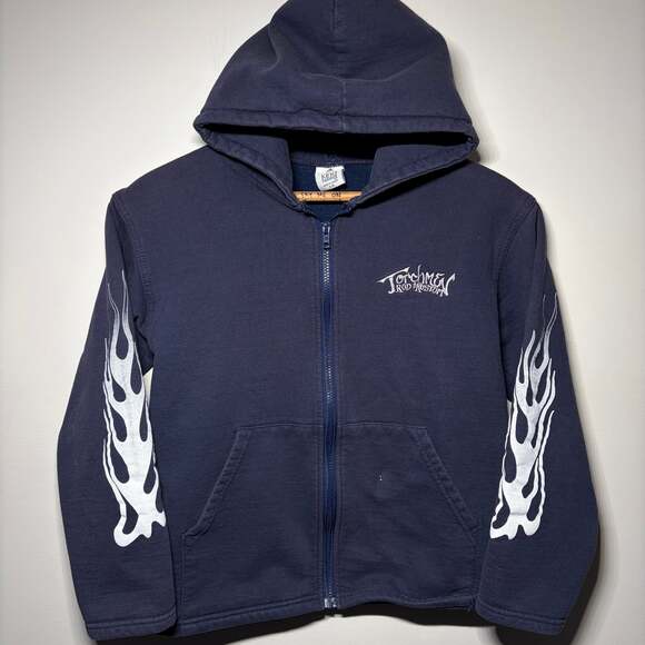 N/A Other - Y2K Flame Sleeve Zip up Hoodie